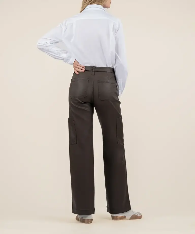 KUT JODI COATED HIGH RISE. PANT