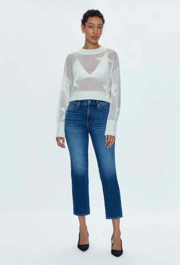 PISTOLA MONROE CROP HIGH RISE CIGARETTE