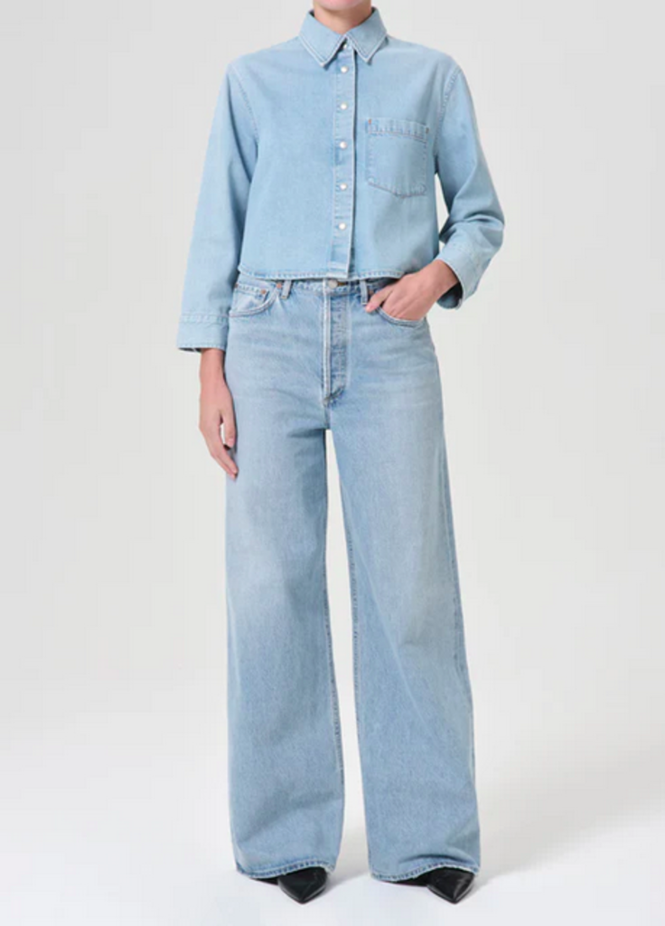 AGOLDE DAME JEAN NO CUFF