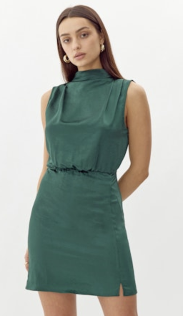 DANILA MOCK NECK MINI DRESS
