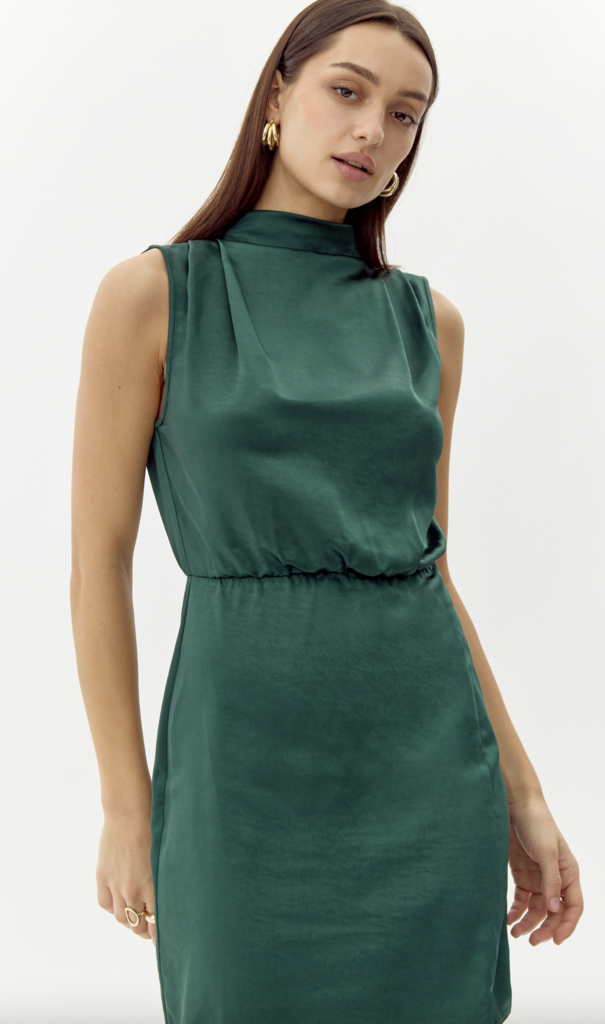 DANILA MOCK NECK MINI DRESS
