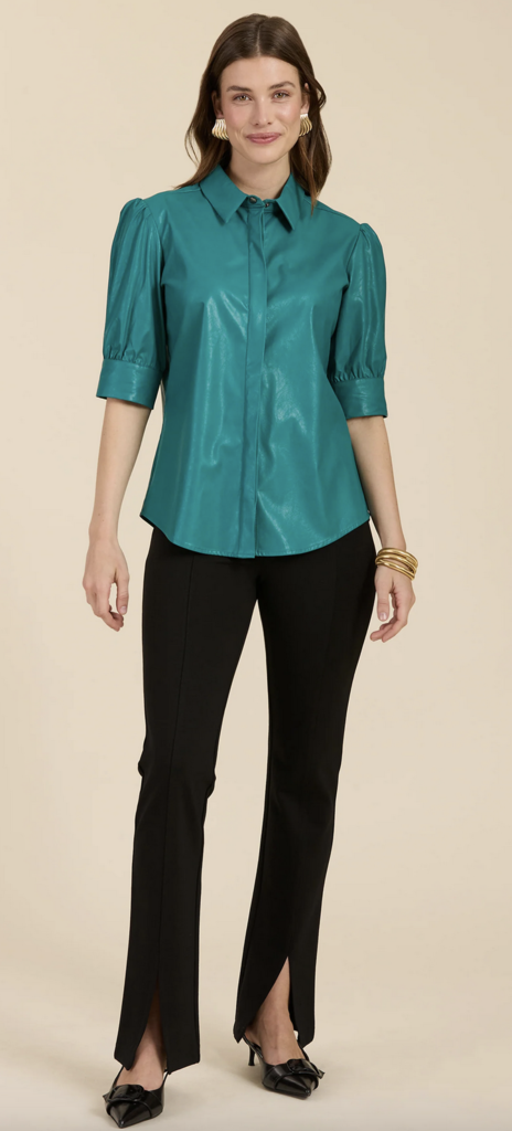 ALICE VEGAN LEATHER SHIRT