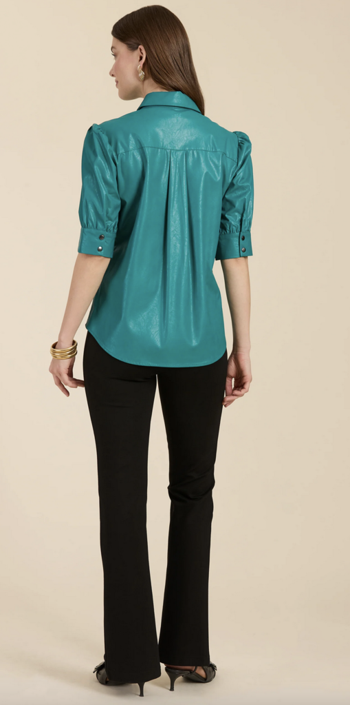 ALICE VEGAN LEATHER SHIRT