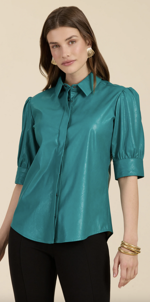 ALICE VEGAN LEATHER SHIRT