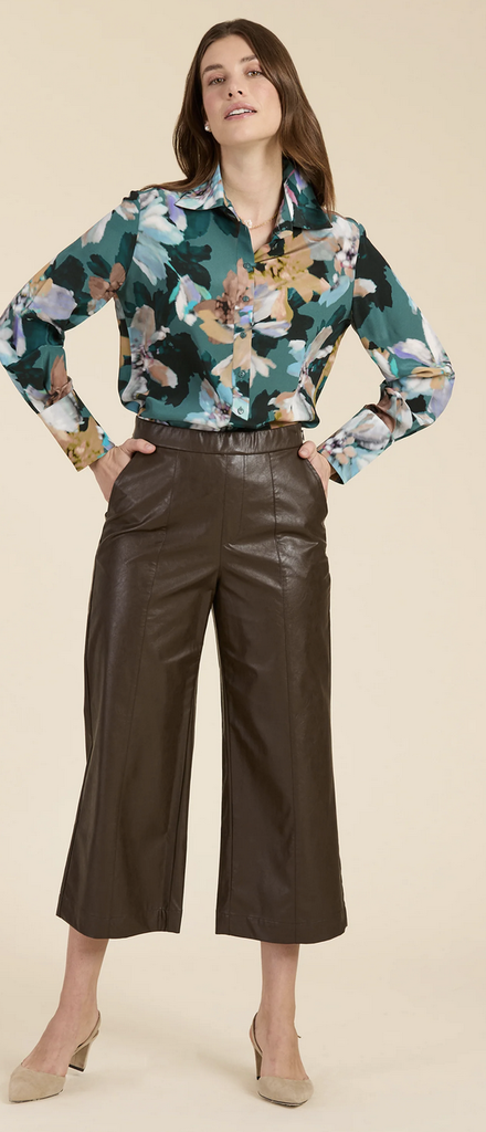 PAYTON VEGAN LEATHER CROPPED PANT