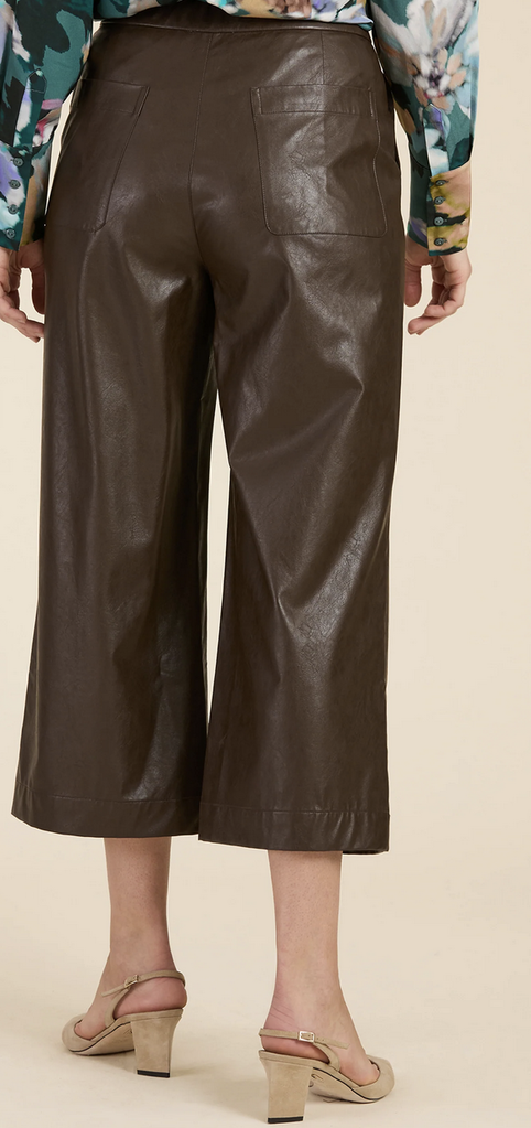 PAYTON VEGAN LEATHER CROPPED PANT