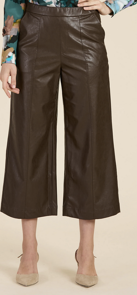 PAYTON VEGAN LEATHER CROPPED PANT
