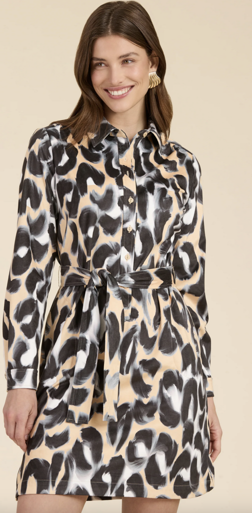 ZIVA FAUX SUEDE SHIRTDRESS
