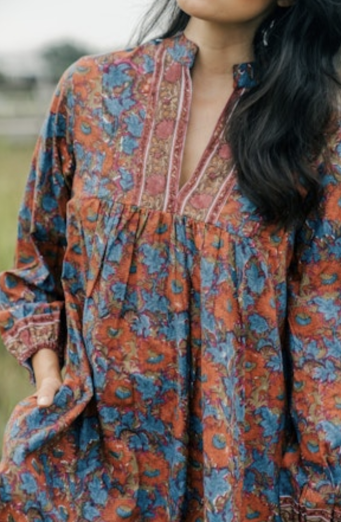 VICTORIA DUNN MARIGOLD DRESS