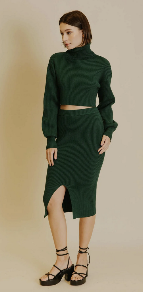AUREUM CROPPED TURTLENECK SWEATER