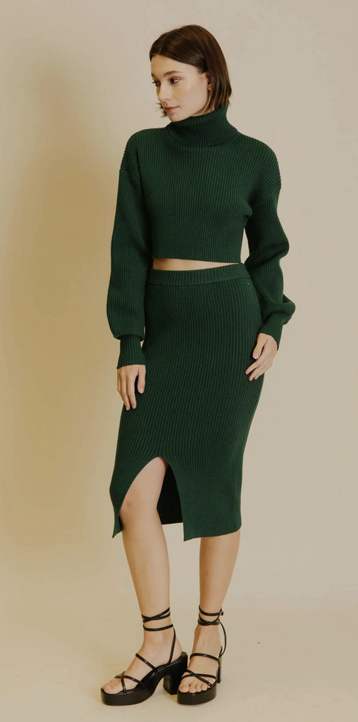 AUREUM KNIT PENCIL SKIRT
