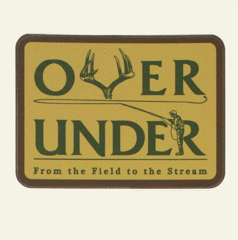 OVER UNDER FIELD TO STREAM STICKER