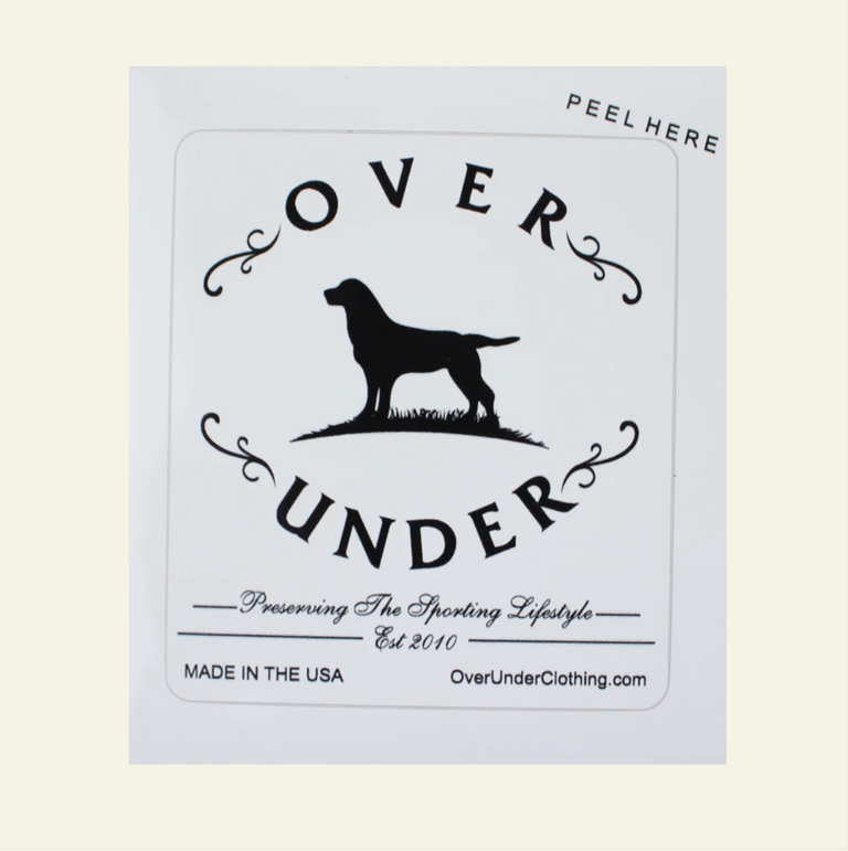 OVER UNDER ORIGINAL LOGO STICKER