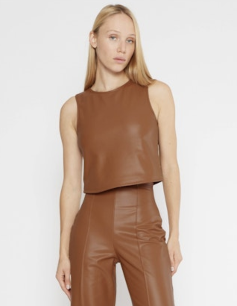 RIPLEY RADER VEGAN LEATHER TANK TOP