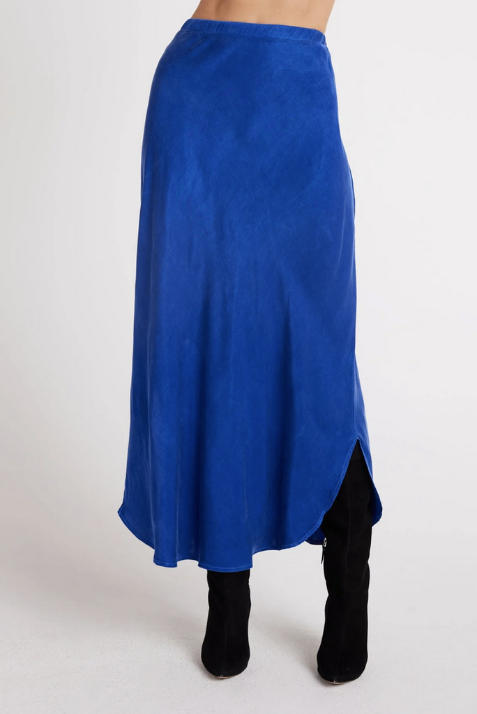 BELLA DAHL ASYMMETRIC SIDE SLIT BIAS SKIRT