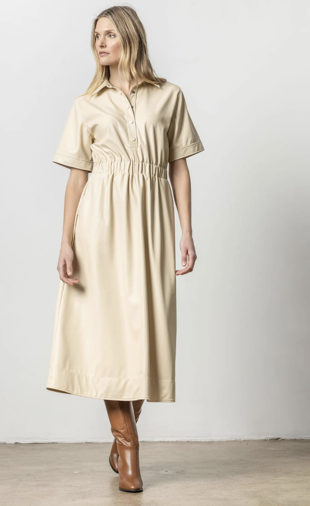 ELASTIC WAIST S/S DRESS