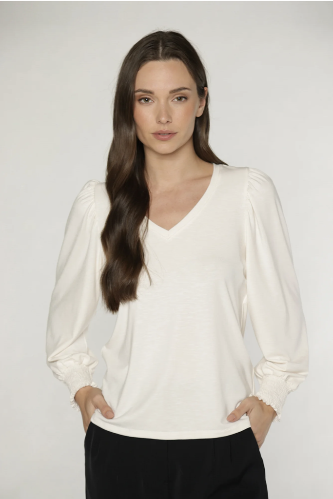MATTY M KATY V-NECK TOP