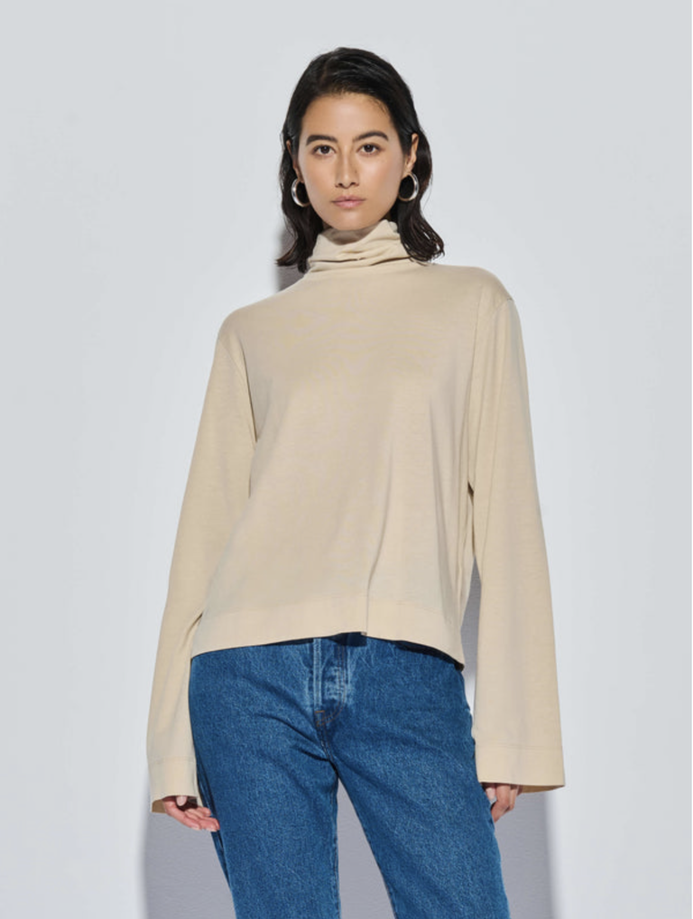 NATION LTD NEO MOCK NECK T-SHIRT