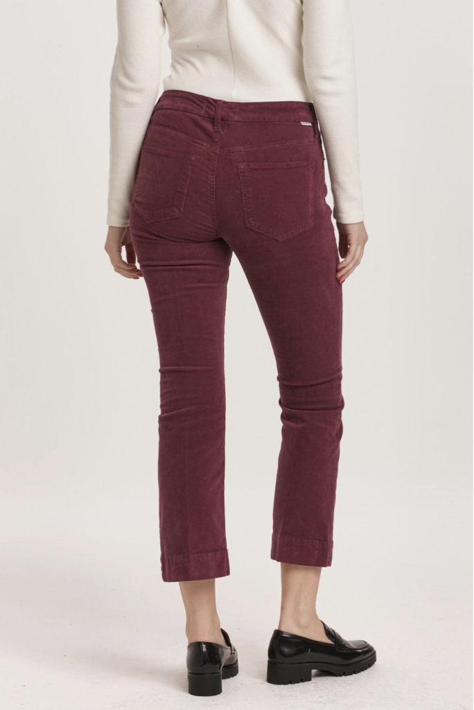 DEAR JOHN JEANNE MID RISE CROPPED FLARE PANTS