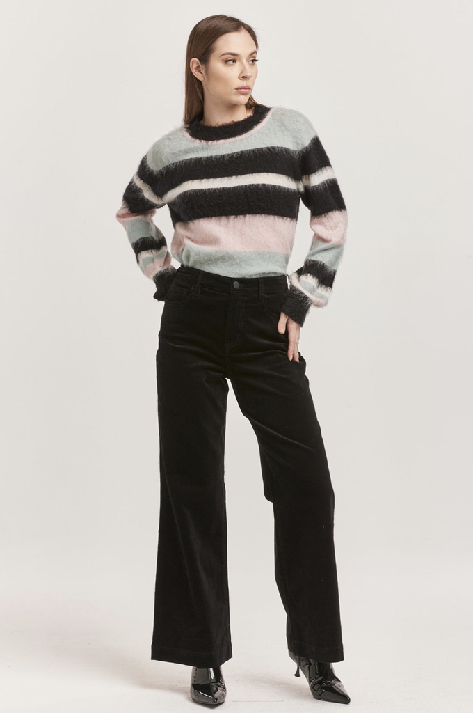DEAR JOHN AUDREY HIGH RISE FULL INSEAM WIDE LEG PANTS