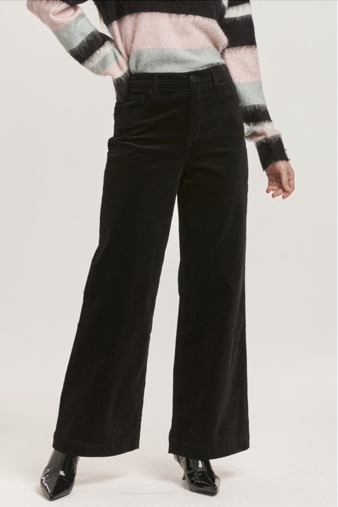 DEAR JOHN AUDREY HIGH RISE FULL INSEAM WIDE LEG PANTS