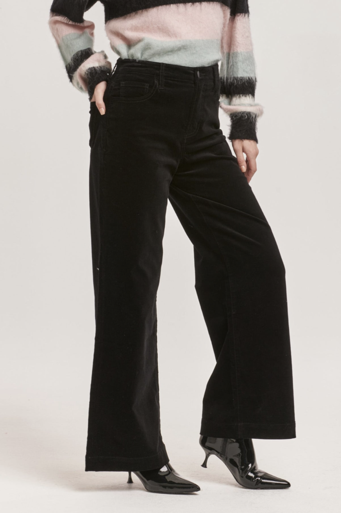 DEAR JOHN AUDREY HIGH RISE FULL INSEAM WIDE LEG PANTS
