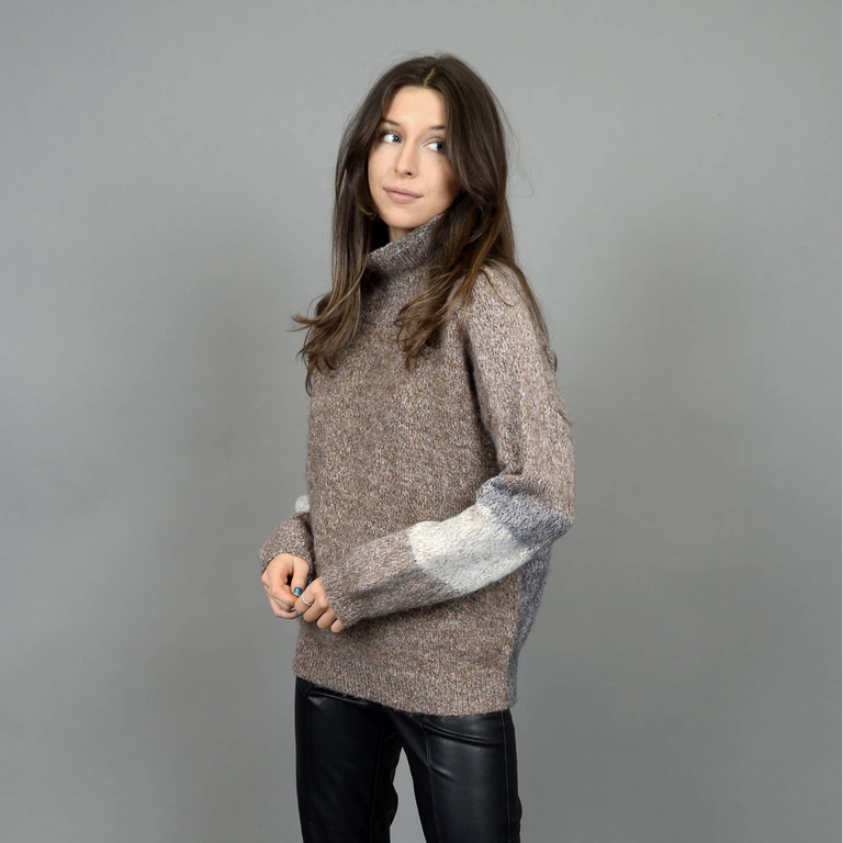 RD STYLE BRITANNIA L/S RAGLAN HIGH NECK SWEATER
