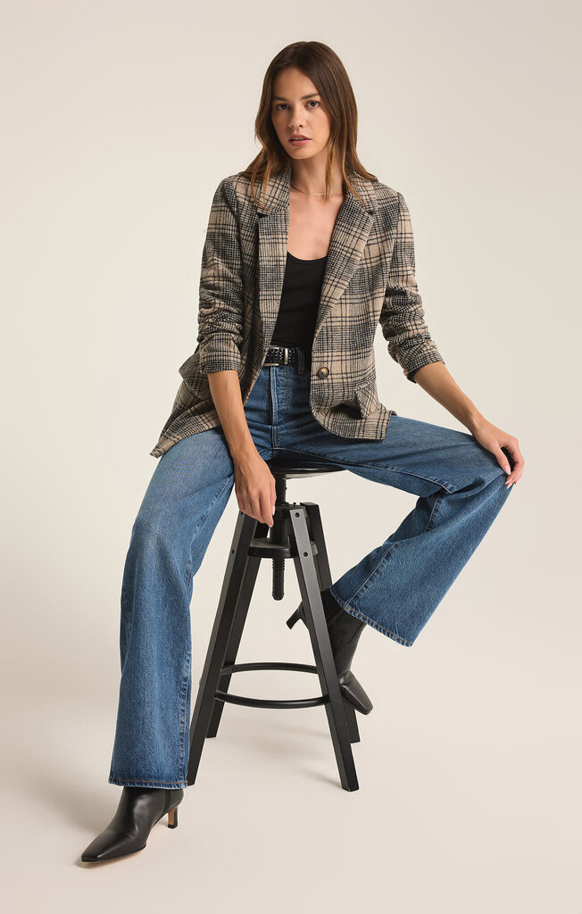 Z SUPPLY KINGSTON RELAXED PLAID BLAZER