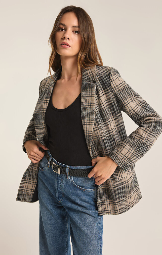 Z SUPPLY KINGSTON RELAXED PLAID BLAZER