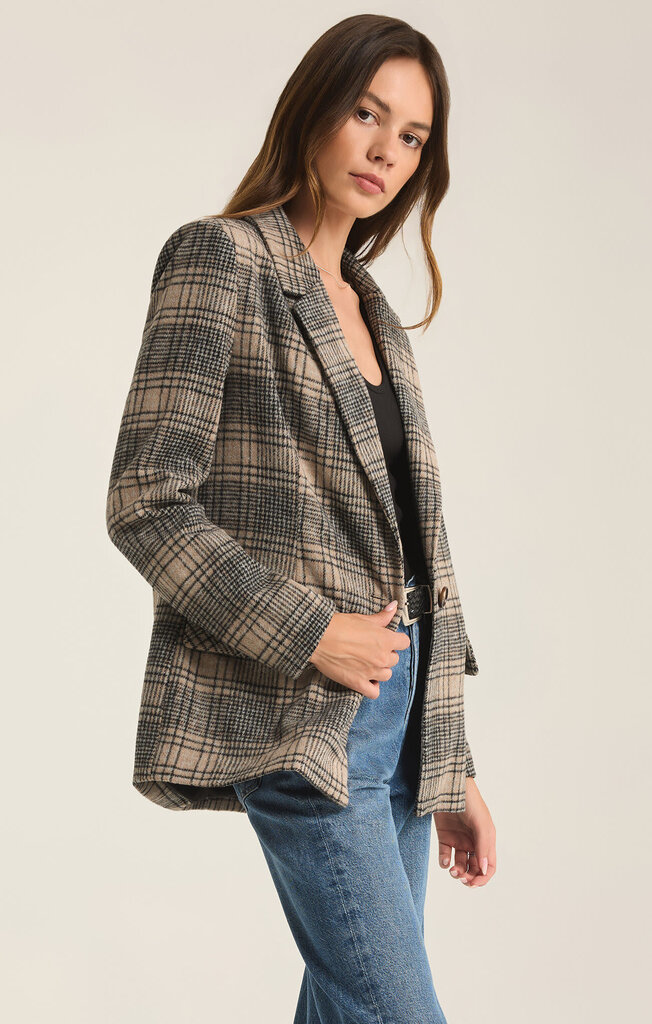 Z SUPPLY KINGSTON RELAXED PLAID BLAZER