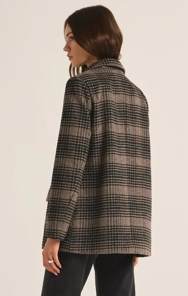 Z SUPPLY KINGSTON RELAXED PLAID BLAZER