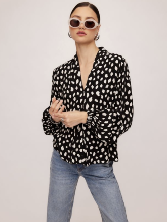 FIFTEEN TWENTY KIERA BLOUSON SLEEVE TOP