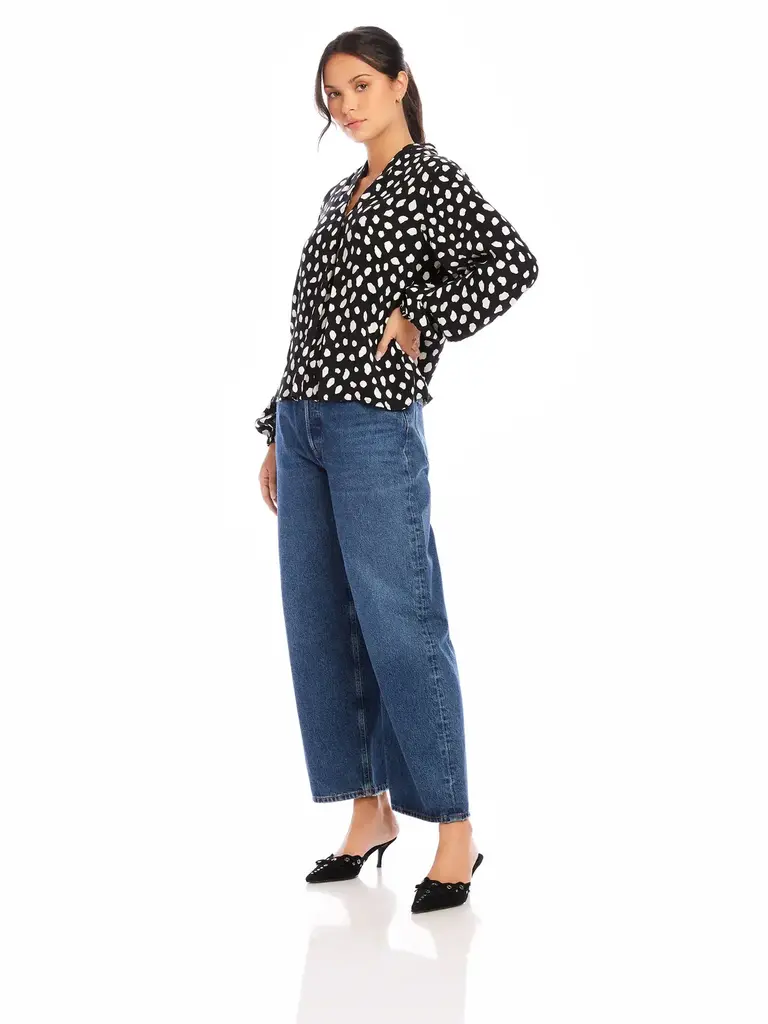 FIFTEEN TWENTY KIERA BLOUSON SLEEVE TOP