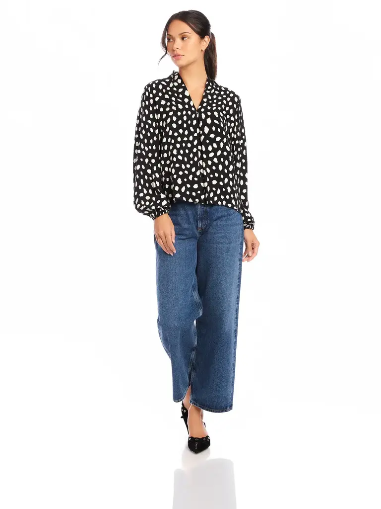 FIFTEEN TWENTY KIERA BLOUSON SLEEVE TOP