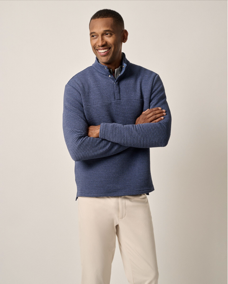 JOHNNIE-O BENJY 1/4 ZIP SNAP PULLOVER