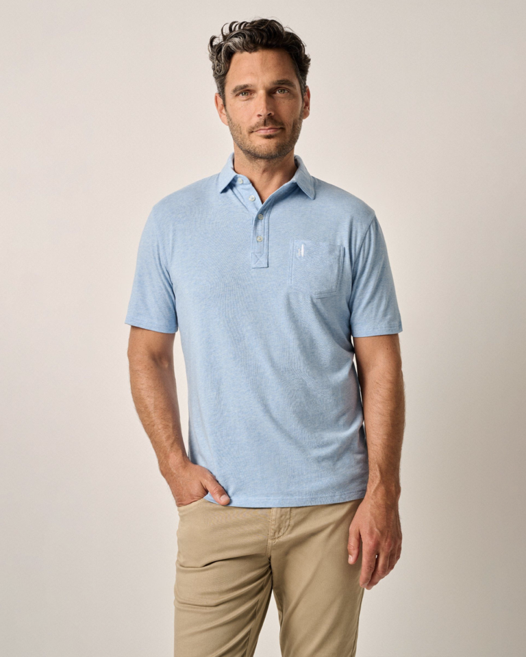 JOHNNIE-O HEATHERED ORIGINAL 4 BUTTON POLO