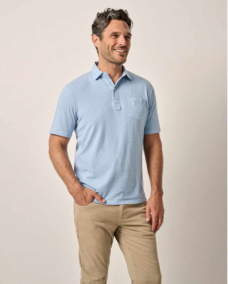 JOHNNIE-O HEATHERED ORIGINAL 4 BUTTON POLO