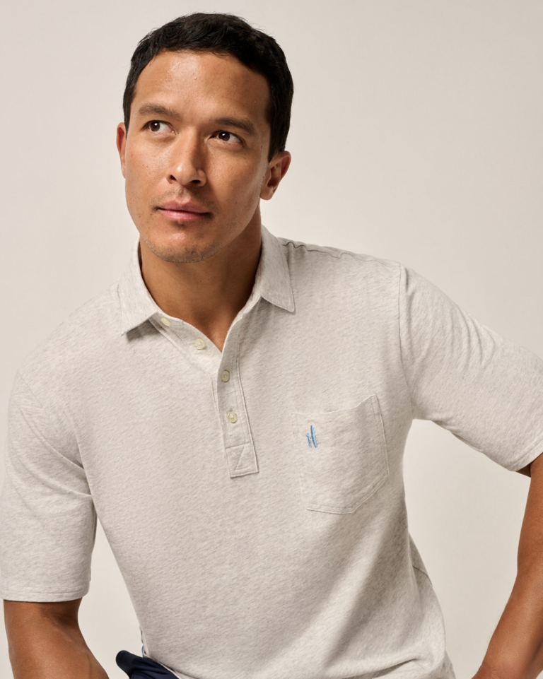 JOHNNIE-O HEATHERED ORIGINAL 4 BUTTON POLO