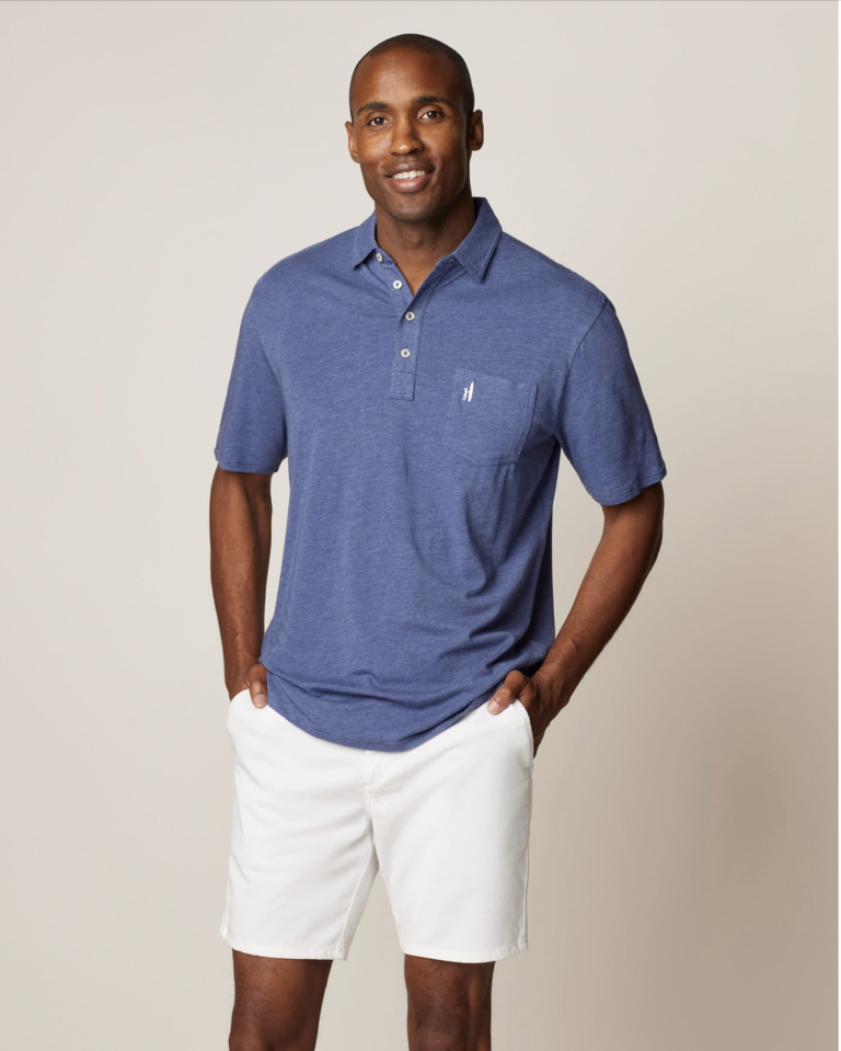JOHNNIE-O HEATHERED ORIGINAL 4 BUTTON POLO