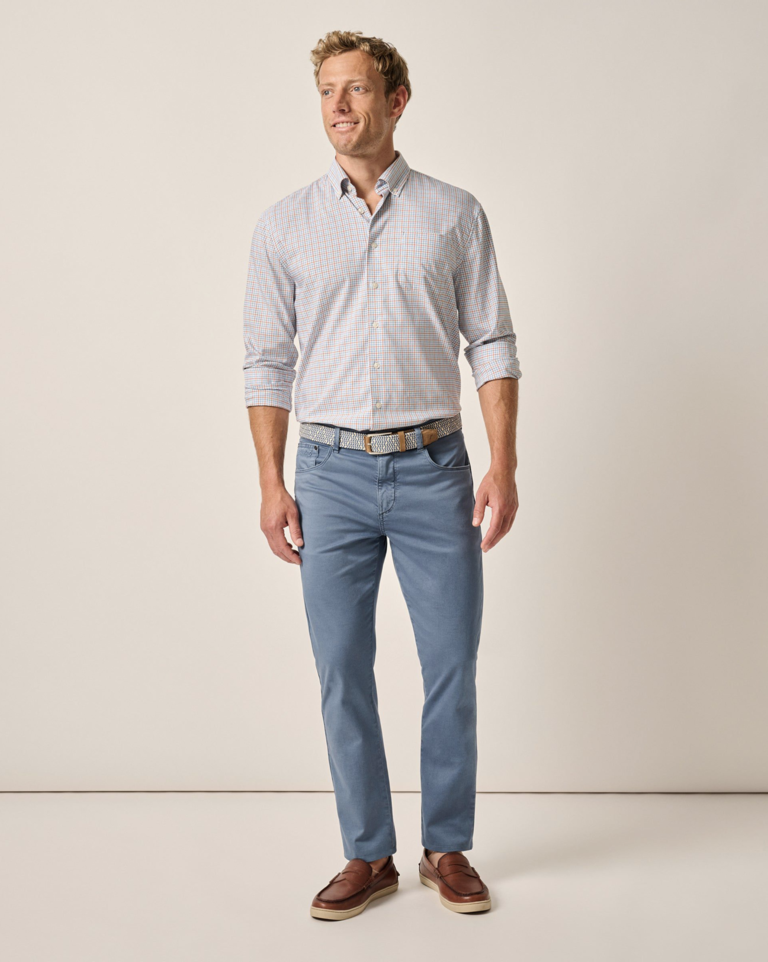 JOHNNIE-O CARMEL SATEEN FIVE POCKET PANT 32" INSEAM
