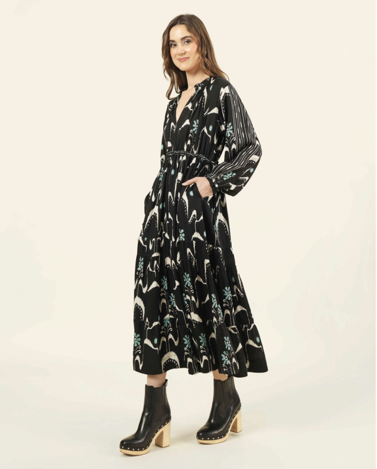 OMIKA MISHA MIDI DRESS