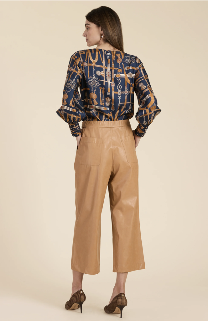 PAYTON VEGAN LEATHER CROPPED PANT