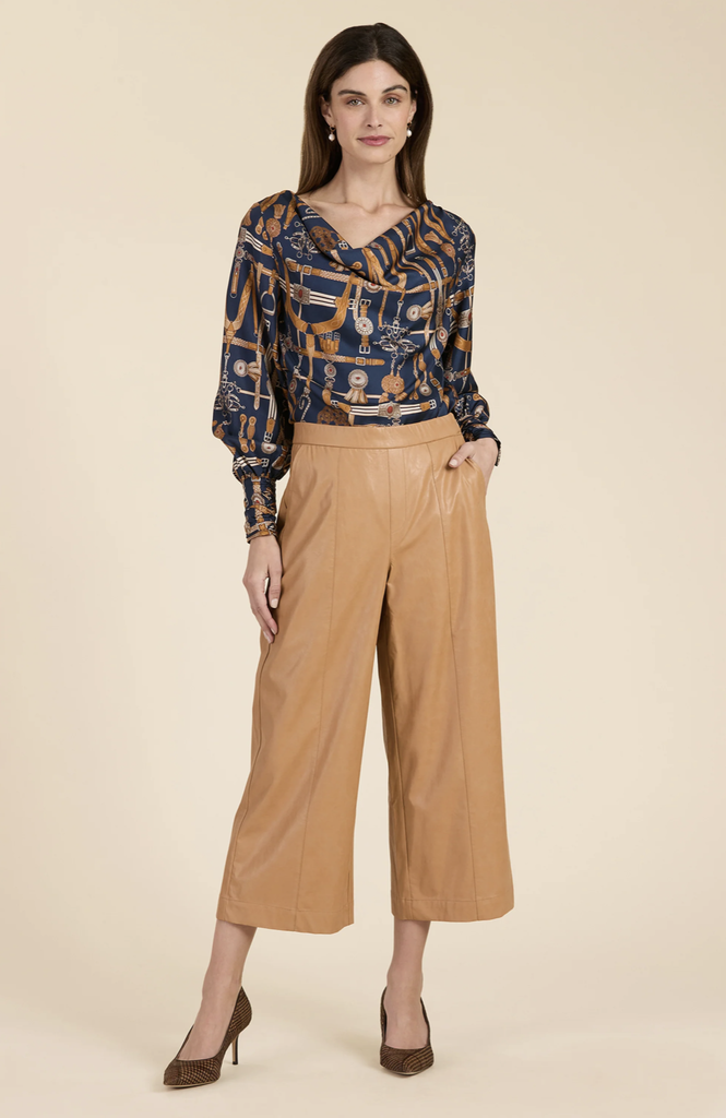 PAYTON VEGAN LEATHER CROPPED PANT