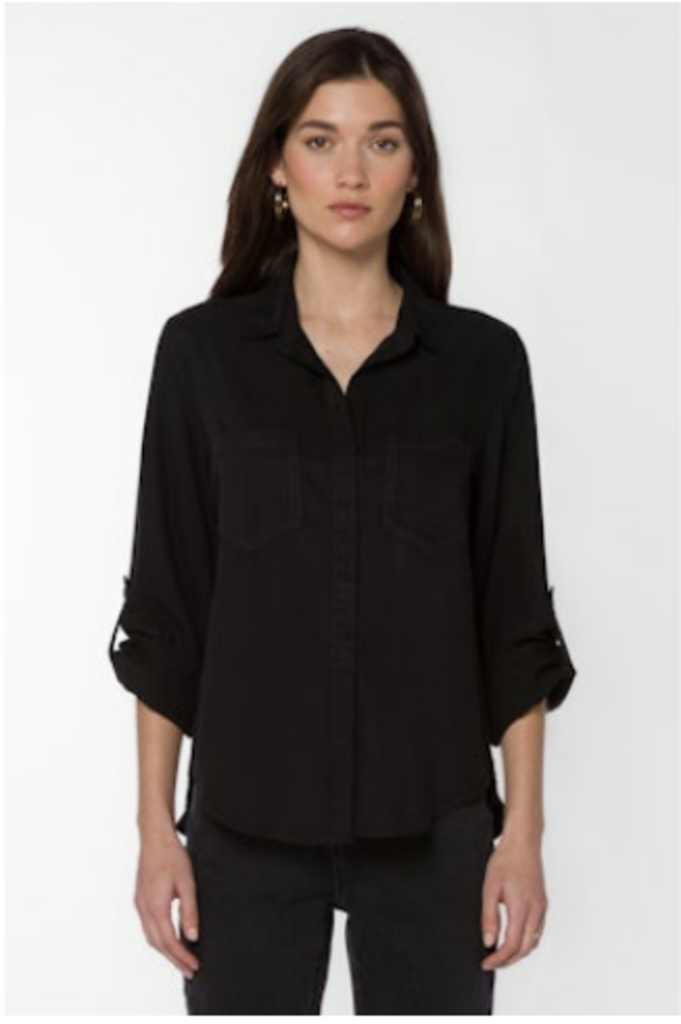 Velvet Heart RILEY ROLL TAB SLEEVE BUTTON UP