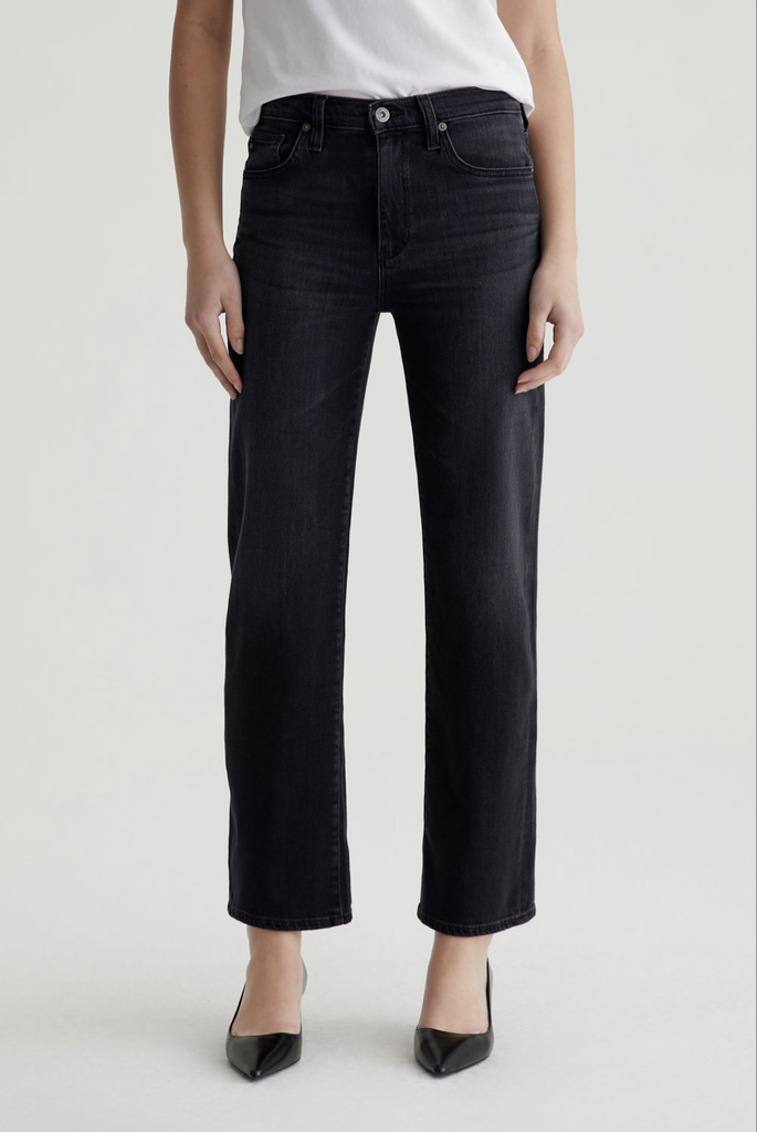 AG JEANS BRINLEY MID RISE STRAIGHT JEAN