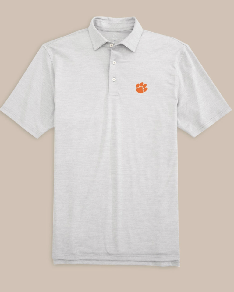 CLEMSON TIGERS DRIVER SPACEDYE POLO