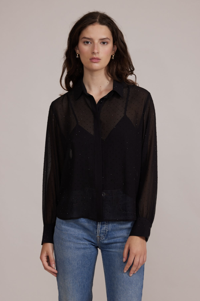 Lucy Paris RANA EMBELLISHED BUTTON DOWN