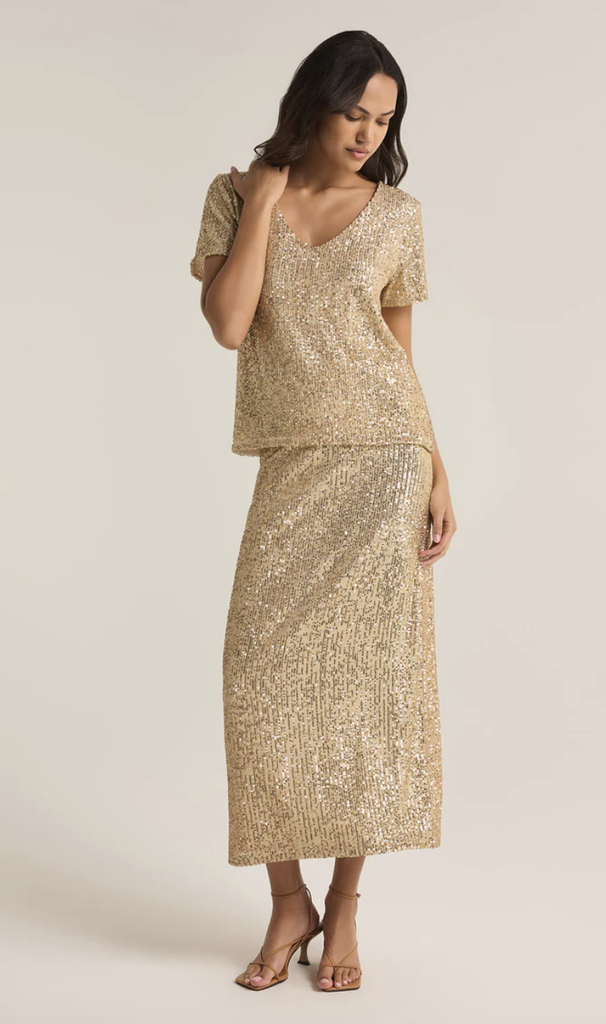 Z SUPPLY SATURN SEQUIN SKIRT