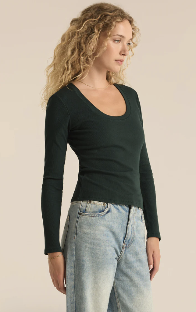 Z SUPPLY SIRENA RIB LONG SLEEVE TEE
