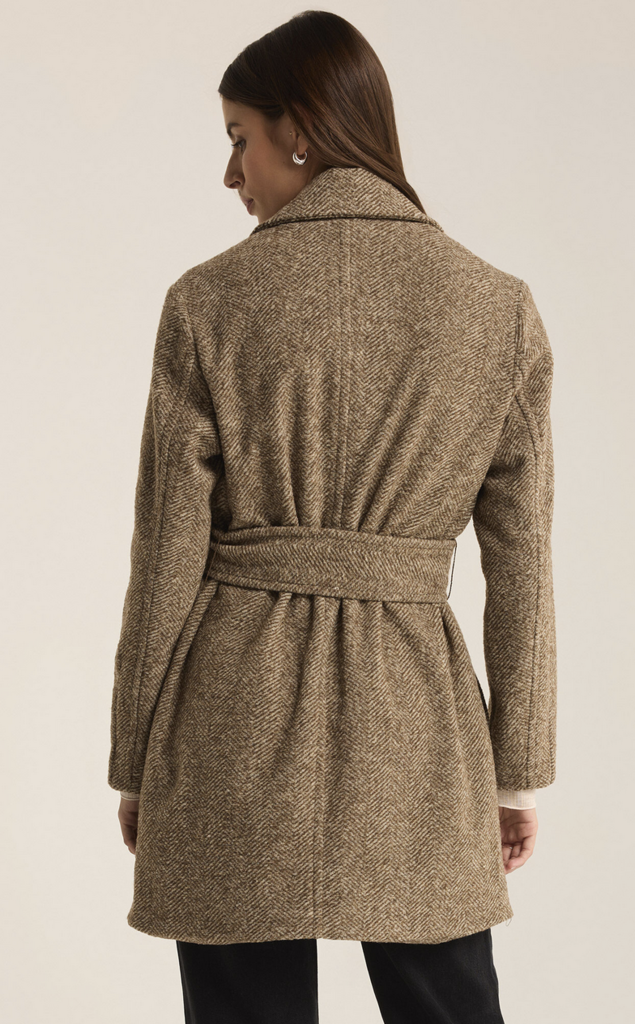 Z SUPPLY HAWTHORN HERRINGBONE COAT